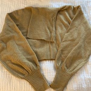 Princess Polly, Cropped Turtleneck Sweater, Size 4